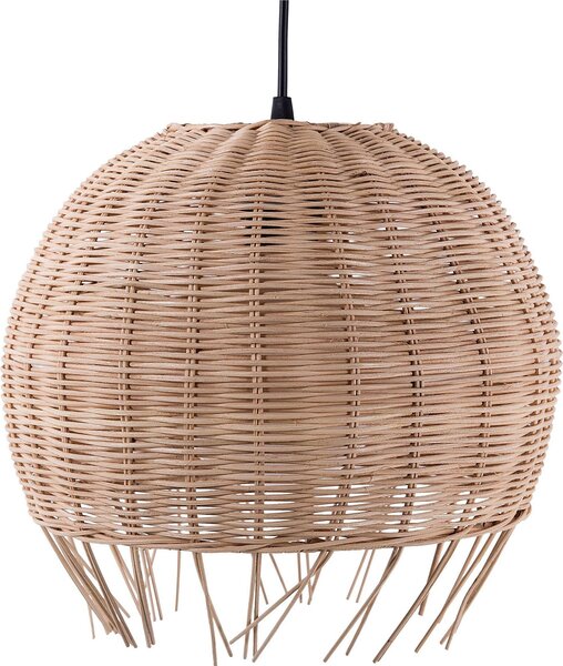 BELIANI Lampada a sospensione in rattan marrone a forma di cupola Boho eclettico
