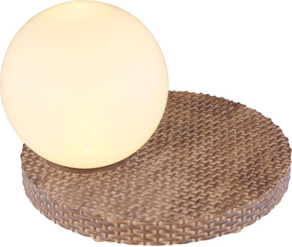 GLOBO 36851 Lampada solare in rattan marrone, LED