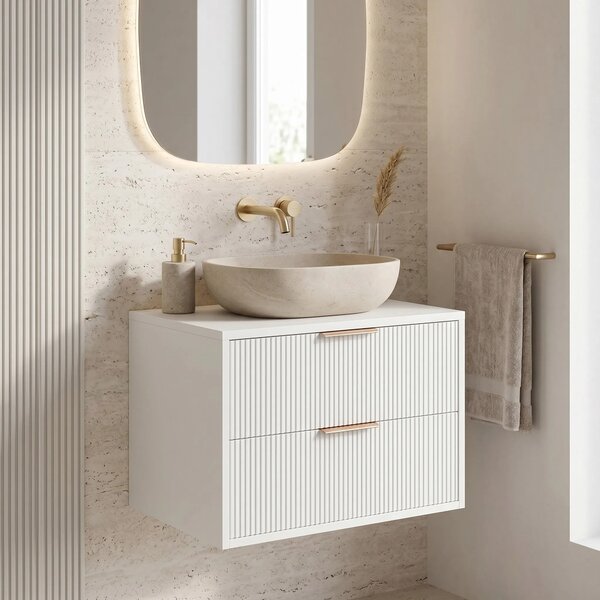 Mobile bagno sotto lavabo Rea Mono 60cm White