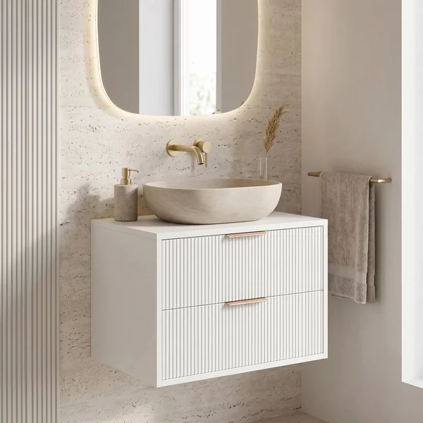 Mobile bagno sotto lavabo Rea Mono 60cm White