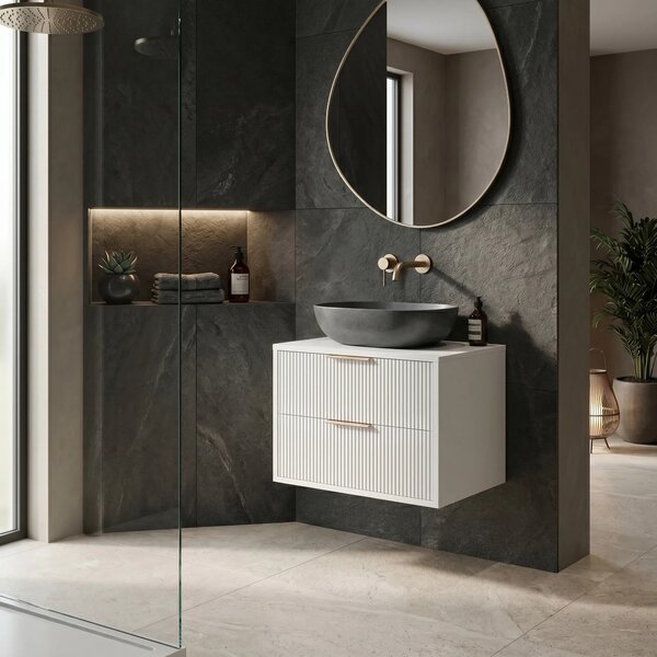 Mobile bagno sotto lavabo Rea Mono 60cm White