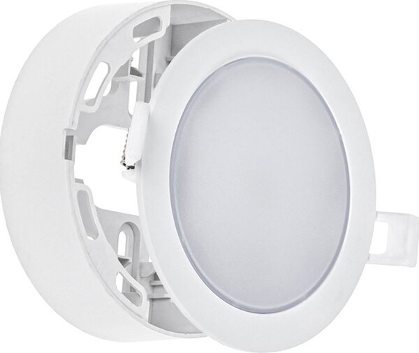Faretto LED da superficie e da incasso ALGINE 2in1 bianco rotondo Ø11,5 cm 6W 750lm bianco caldo 3000K 110°