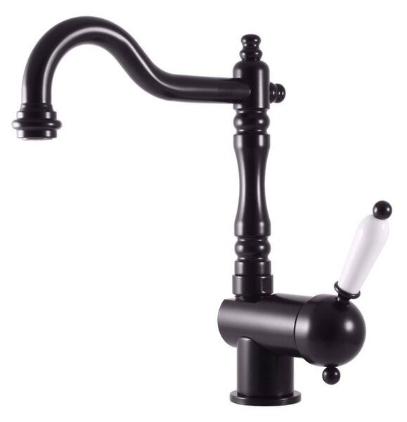 Slezák-RAV Slezák RAV Labe L508/8CMAT Miscelatore per lavello Colore: nero opaco, Dimensioni: 1/2''