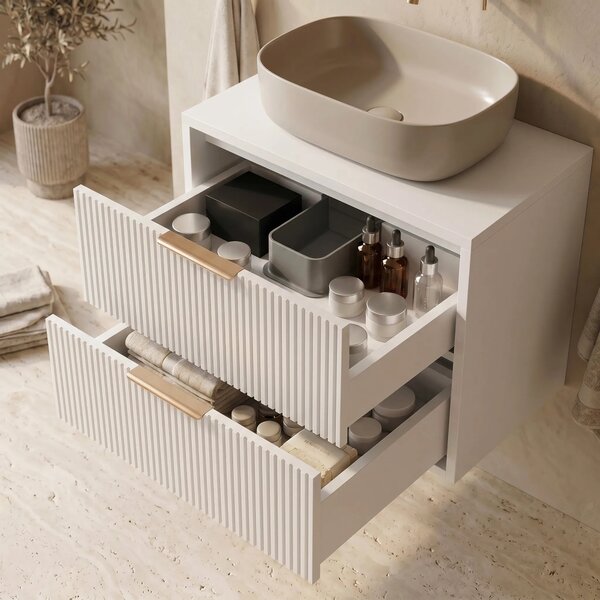Mobile bagno sotto lavabo Rea Mono 60cm White