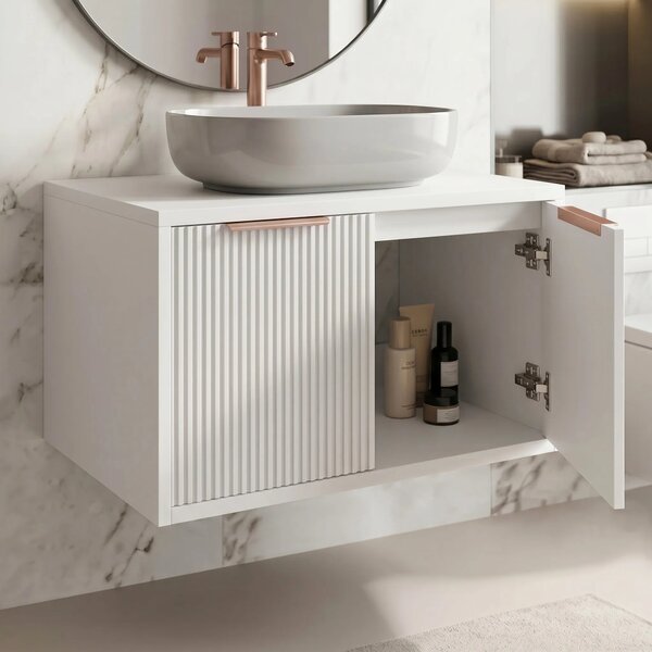 Mobile bagno sotto lavabo Rea Core 60cm White