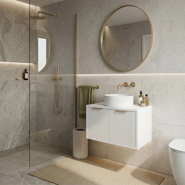 Mobile bagno sotto lavabo Rea Core 60cm White
