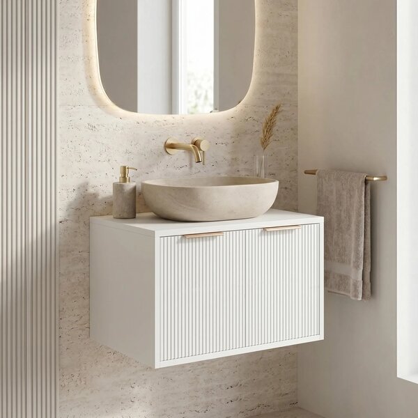 Mobile bagno sotto lavabo Rea Core 60cm White