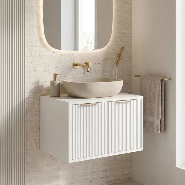 Mobile bagno sotto lavabo Rea Core 60cm White