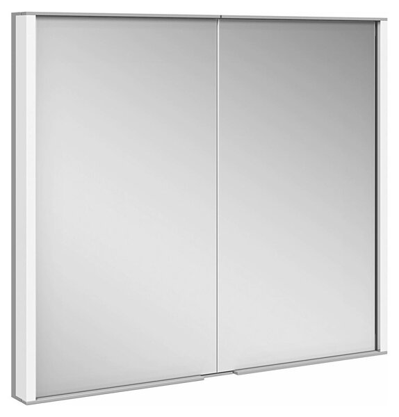 KEUCO ROYAL MATCH armoire de toilette encastrable, 2 portes en miroir double cristal, 800mm, 12812171301, 12812171301