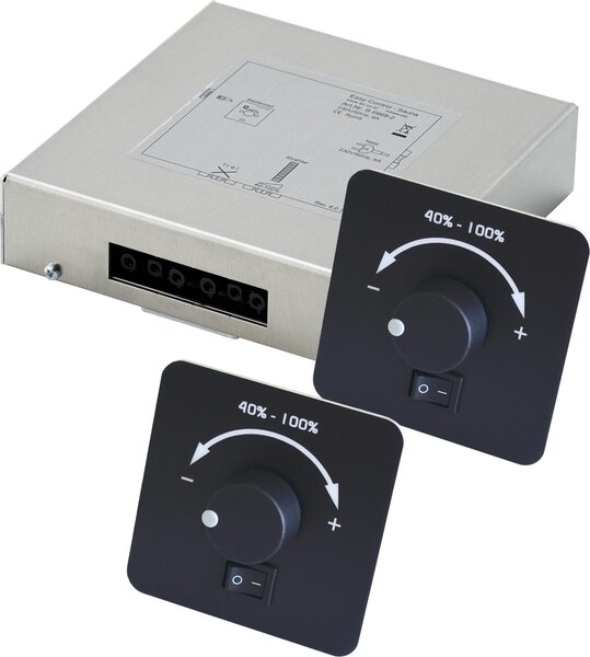Infraworld Comando Easy Control 2 – Sauna (2 regolatori, 2 radiatori collegabili) in nero