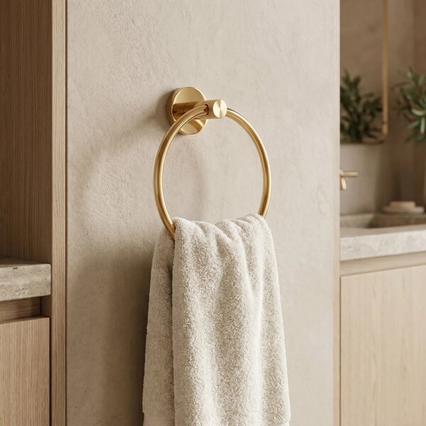 Portasciugamano da bagno Ring 6610 Modern Gold