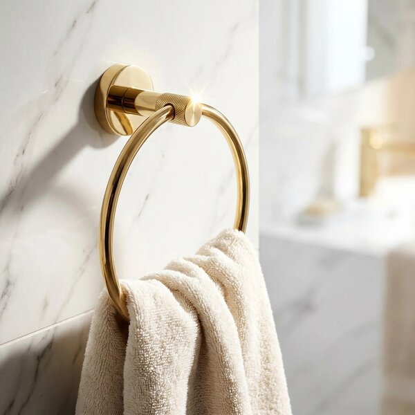 Portasciugamano da bagno Ring 6610 Modern Gold