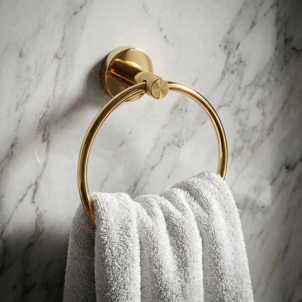Portasciugamano da bagno Ring 6610 Modern Gold