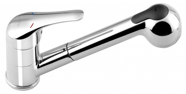 Bruckner Hoffer - Miscelatore per lavello con doccia estraibile, cromo 424.070.1