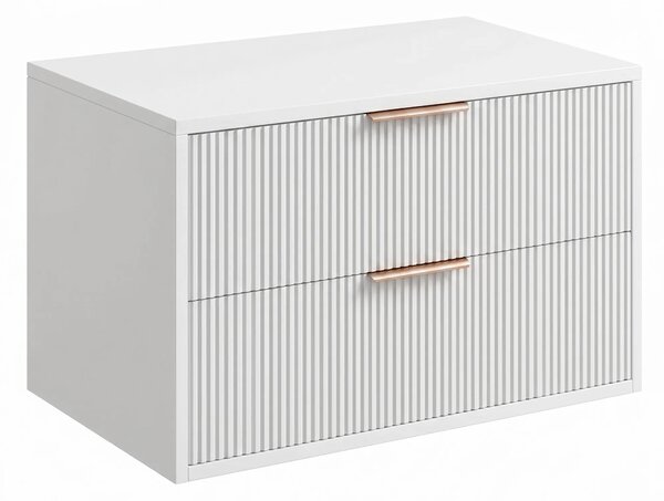 Mobile bagno sotto lavabo Rea Mono 80cm White