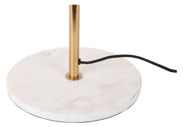 Lampada da terra in senape/oro con paralume in metallo (altezza 154 cm) Waved - Leitmotiv