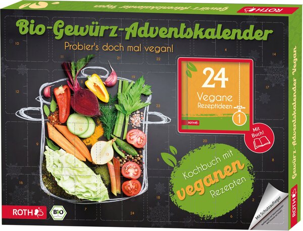 Calendario dell'Avvento "Calendario dell'Avvento delle spezie biologiche - Ricette vegane"