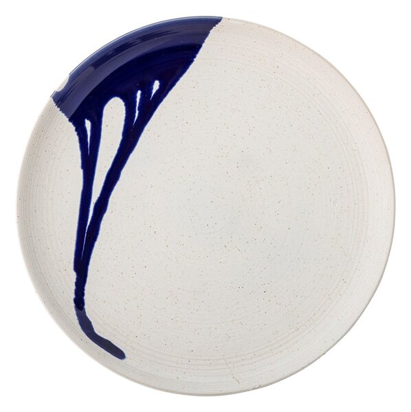 Ciotola in gres bianco e blu 2,22 l Okayama - Bloomingville