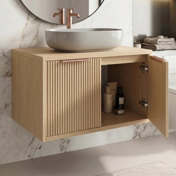 Mobile bagno sotto lavabo Rea Core 60cm Beige