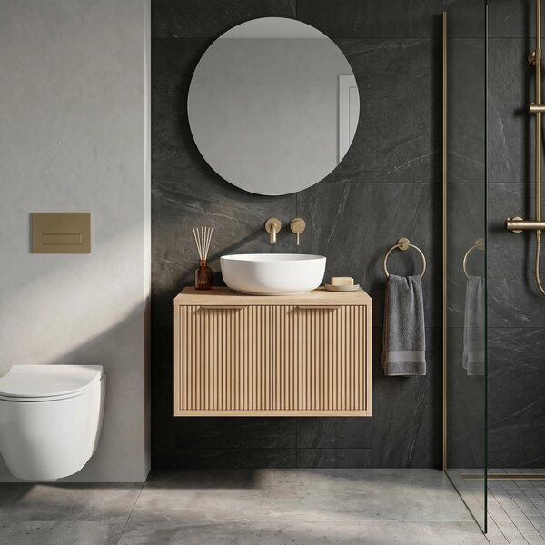 Mobile bagno sotto lavabo Rea Core 60cm Beige