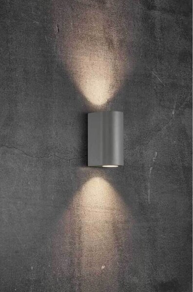 Lampada da parete per esterni NORDLUX Canto Maxi 2, Variante: 170 x 87 x 100 mm, grigio