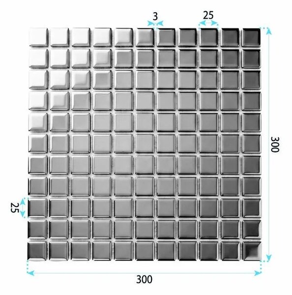 Mosaico da Parete Glass REA P14016