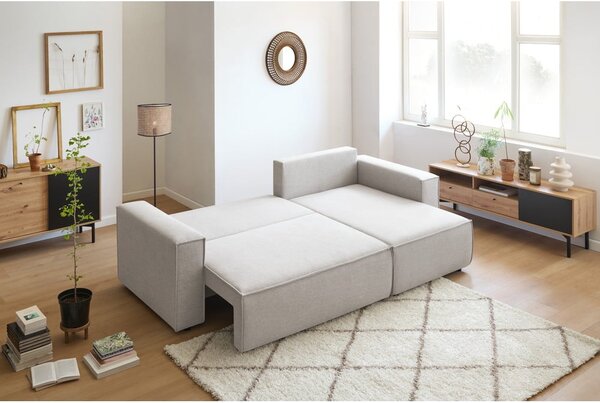 Divano letto angolare beige (variabile) Nihad structural - Bobochic Paris