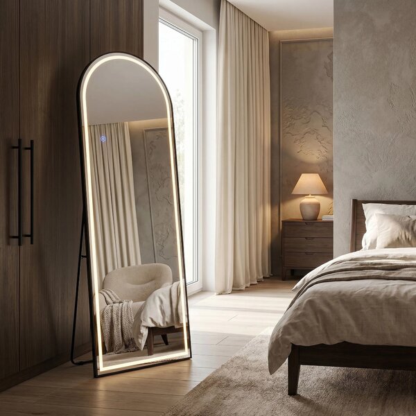 Specchio LED Orbit 60x170cm Black