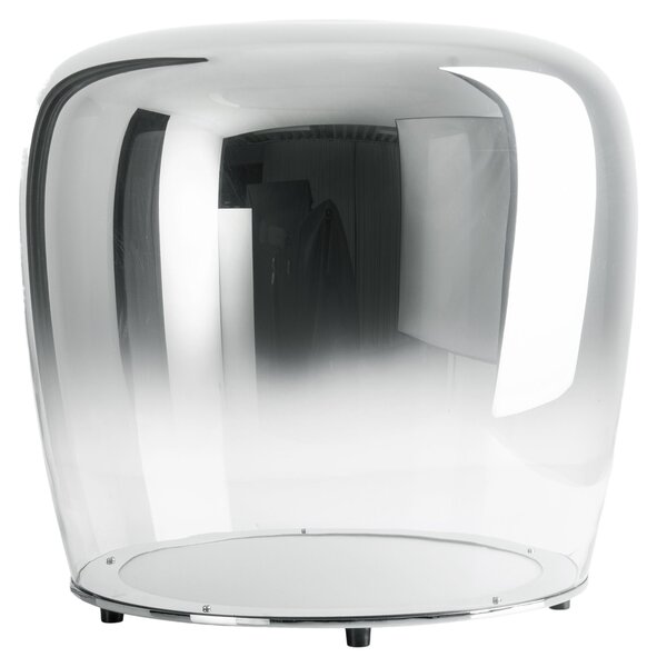 Lampada da tavolo Smoky LED Ø43cm cromo