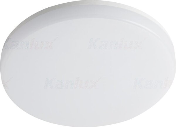 Plafoniera LED rotonda VARSO bianca 36 W, luce bianca neutra 3600 lm, materiale plastico, dimensioni: 5,2 x 32,7 x 32,7 cm, IP54, Kanlux