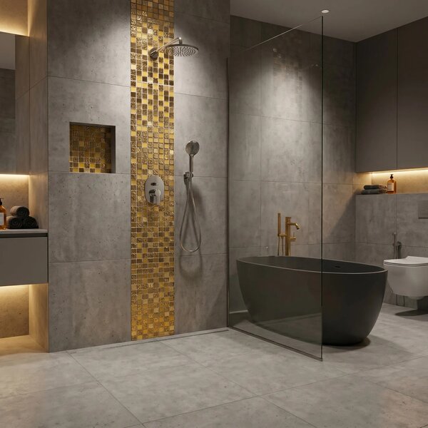 Mosaico da Parete Glass REA P14016
