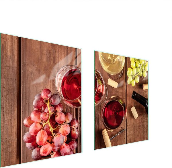 Piatto Di Protezione In Vetro Per Cuore 85X52 Vino