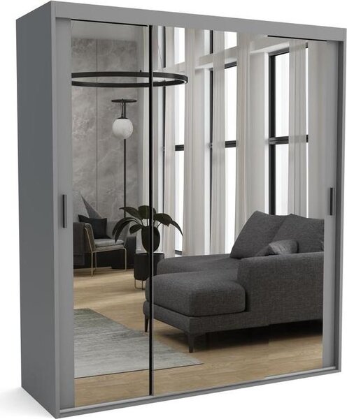 Tappeto FURNLUX A Grigio 170cm / Colore principale: Grigio / Dimensioni: 170 x 60 x 205 cm