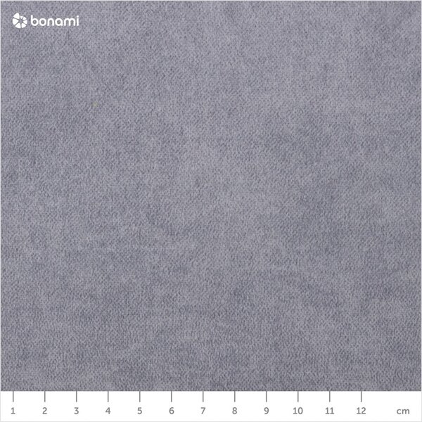 Letto singolo imbottito con contenitore grigio chiaro con materasso e topper inclusi 100x200 cm Bunny – Ropez