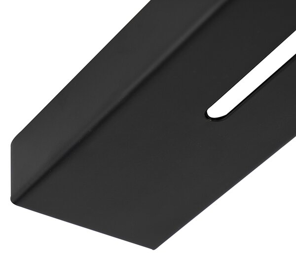 Piastra/placca soffitto nera 120 cm 2, 3 o 5 lampade a sospensione