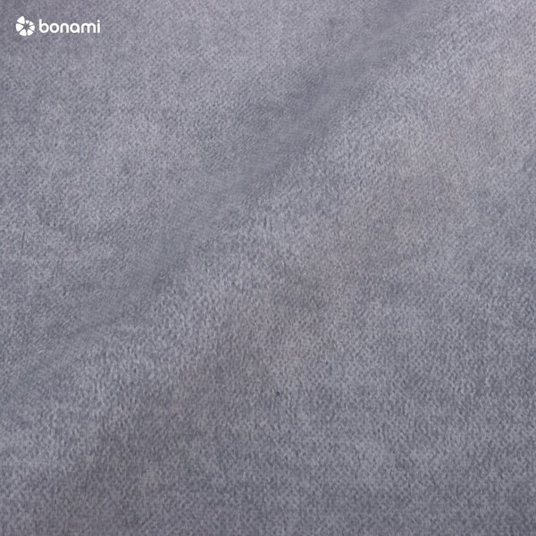 Letto singolo imbottito con contenitore grigio chiaro con materasso e topper inclusi 100x200 cm Bunny – Ropez