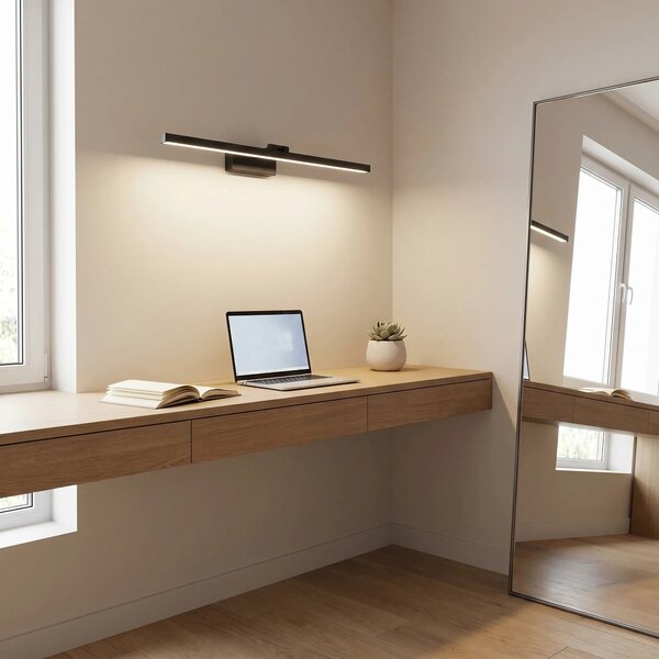Applique da bagno LED APP1868-1W 80 cm Black