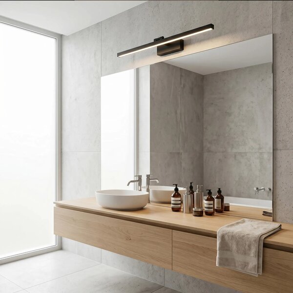 Applique da bagno LED APP1868-1W 80 cm Black