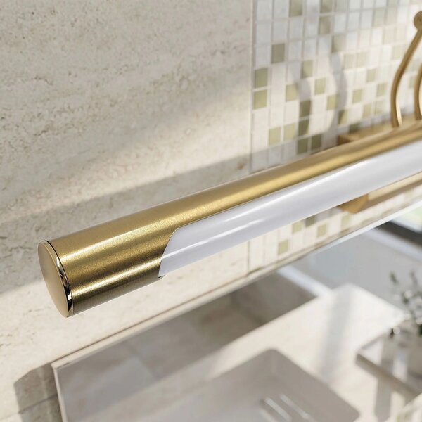 Applique da bagno LED SWE022-1W 42cm Brush Gold
