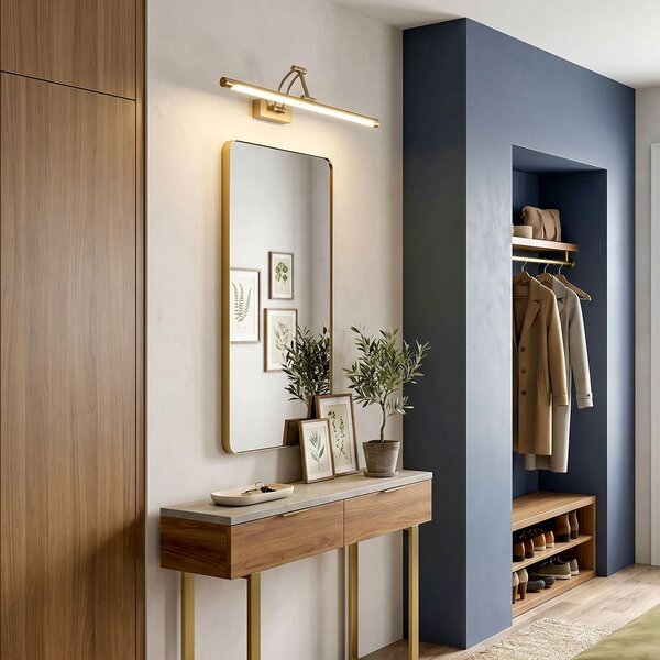 Applique da bagno LED SWE022-1W 42cm Brush Gold
