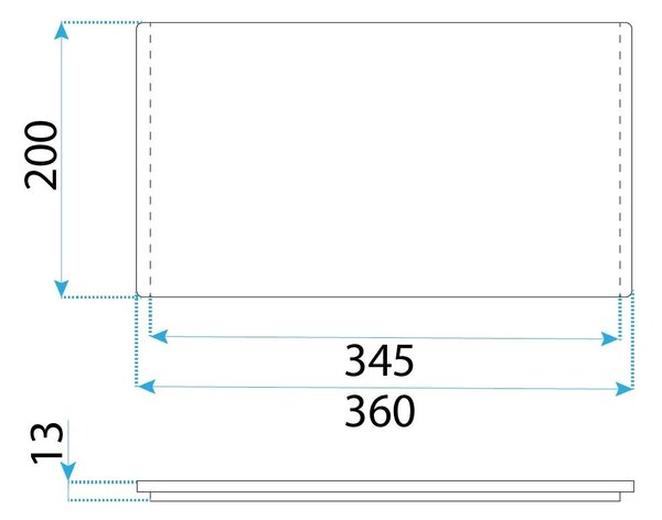 Tagliere per lavello REA P14489