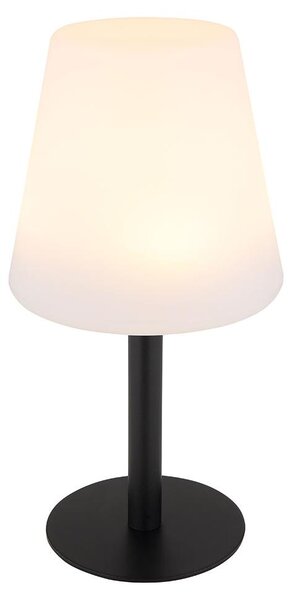 Lampada da tavolo solare a LED RGB, nera, bianca, con cambio di colore, altezza 30 cm
