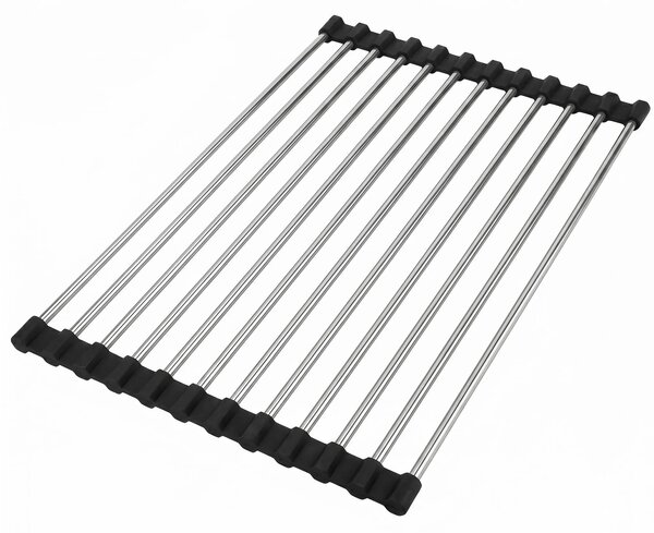 Scolapiatti arrotolabile per lavello REA P12298 Black