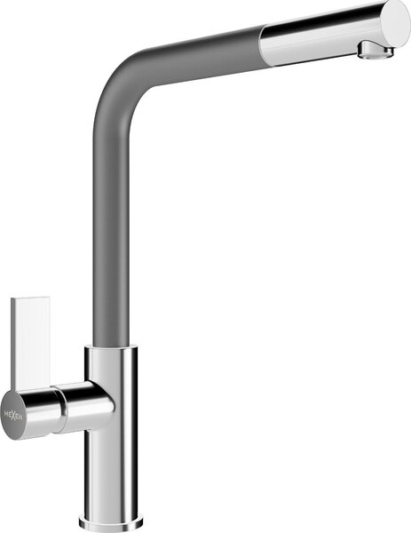 Mexen Flora rubinetto da cucina, cromo/grigio - 670401-06