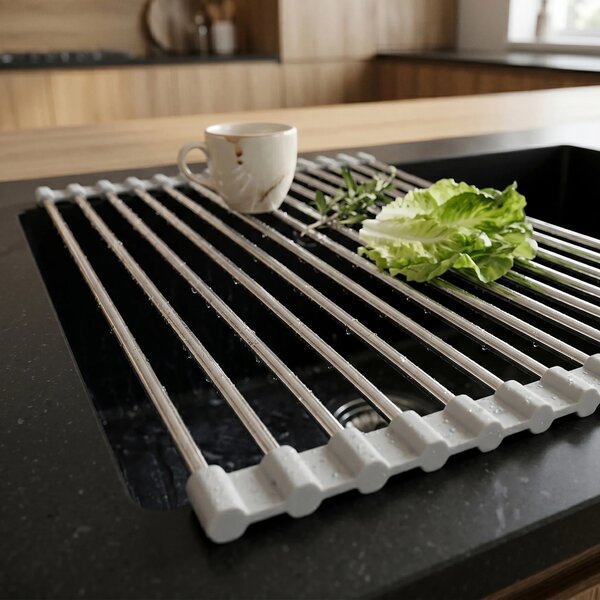Scolapiatti arrotolabile per lavello REA P12298A Grey