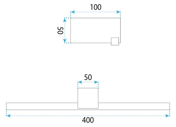 Applique da bagno LED SWE043-1W 40cm GOLD