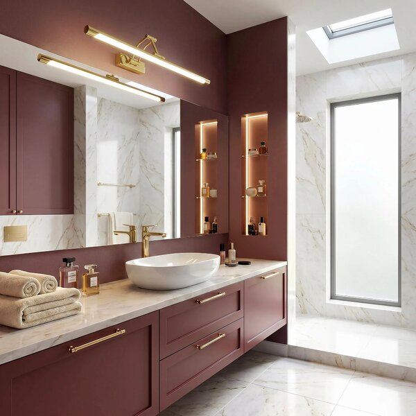 Applique da bagno LED SWE020-1W 60cm Gold