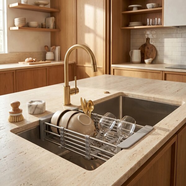 Scolapiatti telescopico per lavello REA P14487A Grey