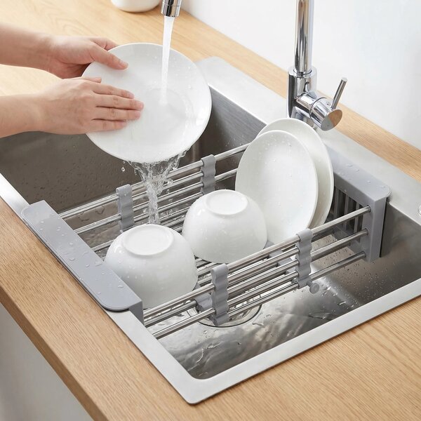 Scolapiatti telescopico per lavello REA P14487A Grey