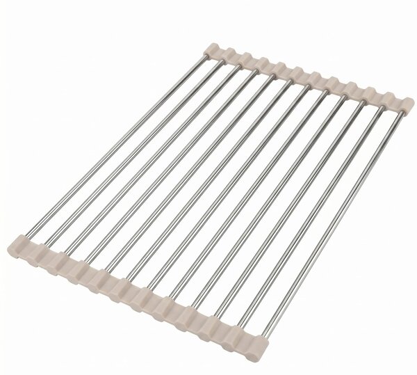 Scolapiatti arrotolabile per lavello REA P12298B Beige